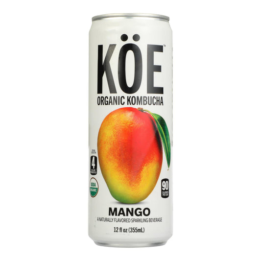 Koe Kunbucha - Kombucha de mango - Caja de 12 - 12 Fz