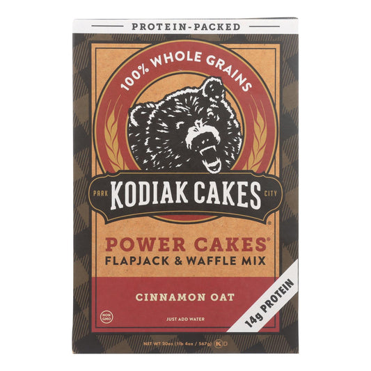 Mezcla para flapjacks y waffles de avena con canela de Kodiak Cakes - Caja de 6 - 20 oz