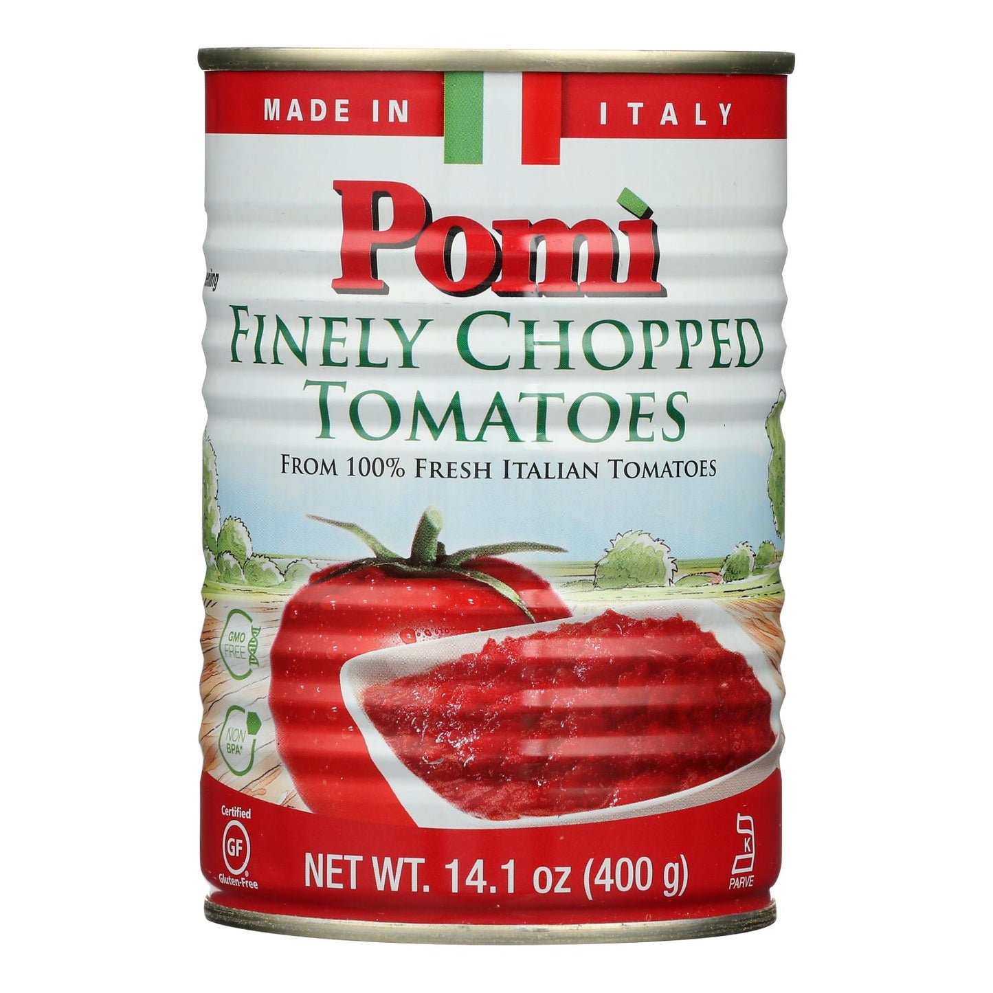 Tomates Pomi - Tomates Finamente Picados - Caja De 12 - 14.1 Oz