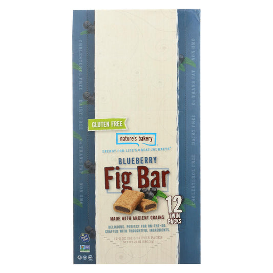 Barra de higos sin gluten de Nature's Bakery - Arándano - Caja de 12 - 2 oz.