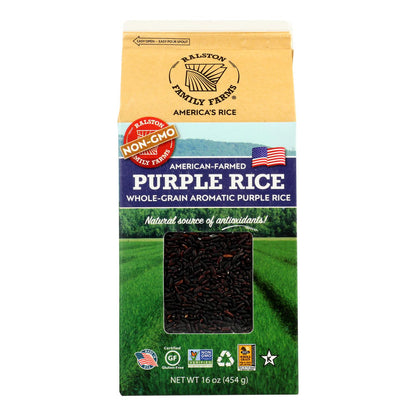 Ralston Family Farms - Arroz morado - Caja de 6 a 16 oz
