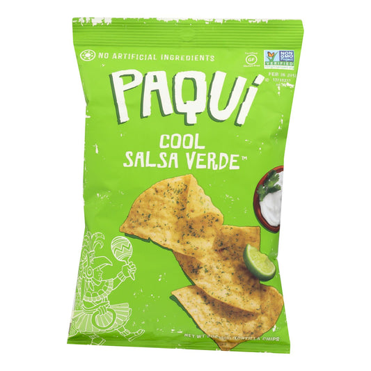 Paqui - Tort Chip Zsty Slsa Verde - Caja De 6-2 Oz