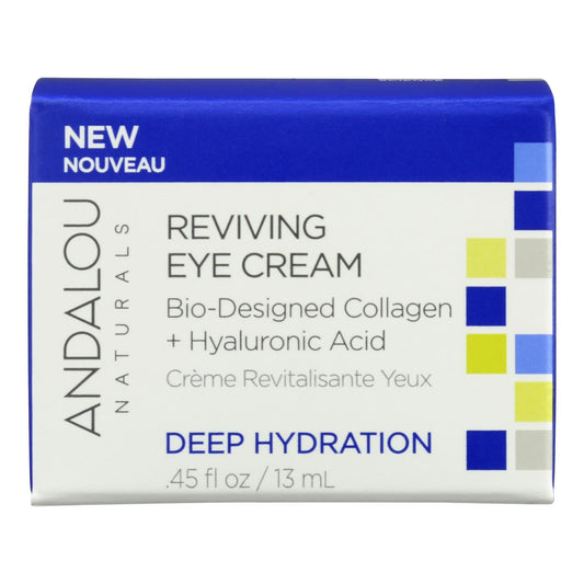 Andalou Naturals - Crema para ojos Dp Hyd Reviving - 1 unidad - 0,45 fz