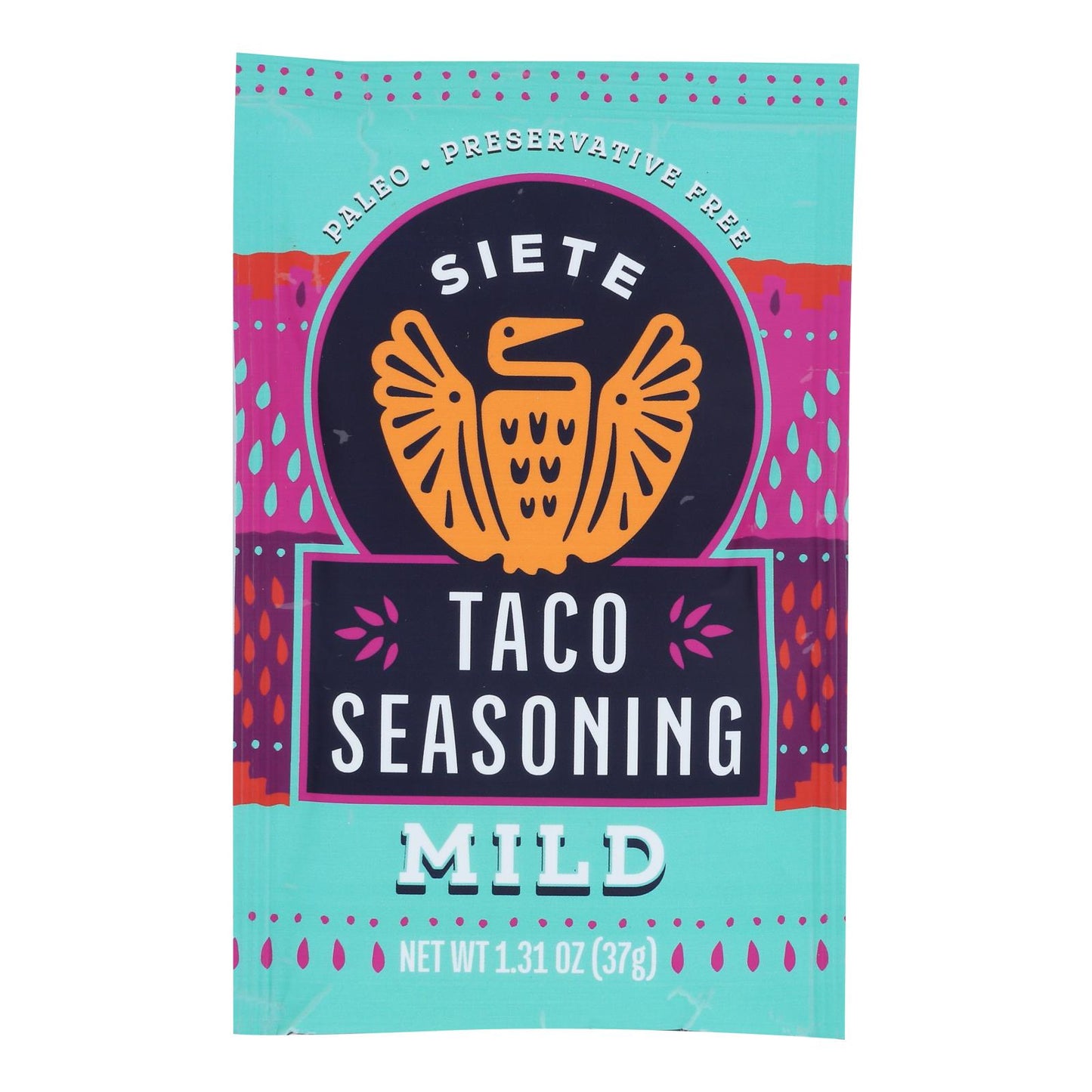 Siete - Sazonador suave para tacos - Caja de 12 - 1.31 oz