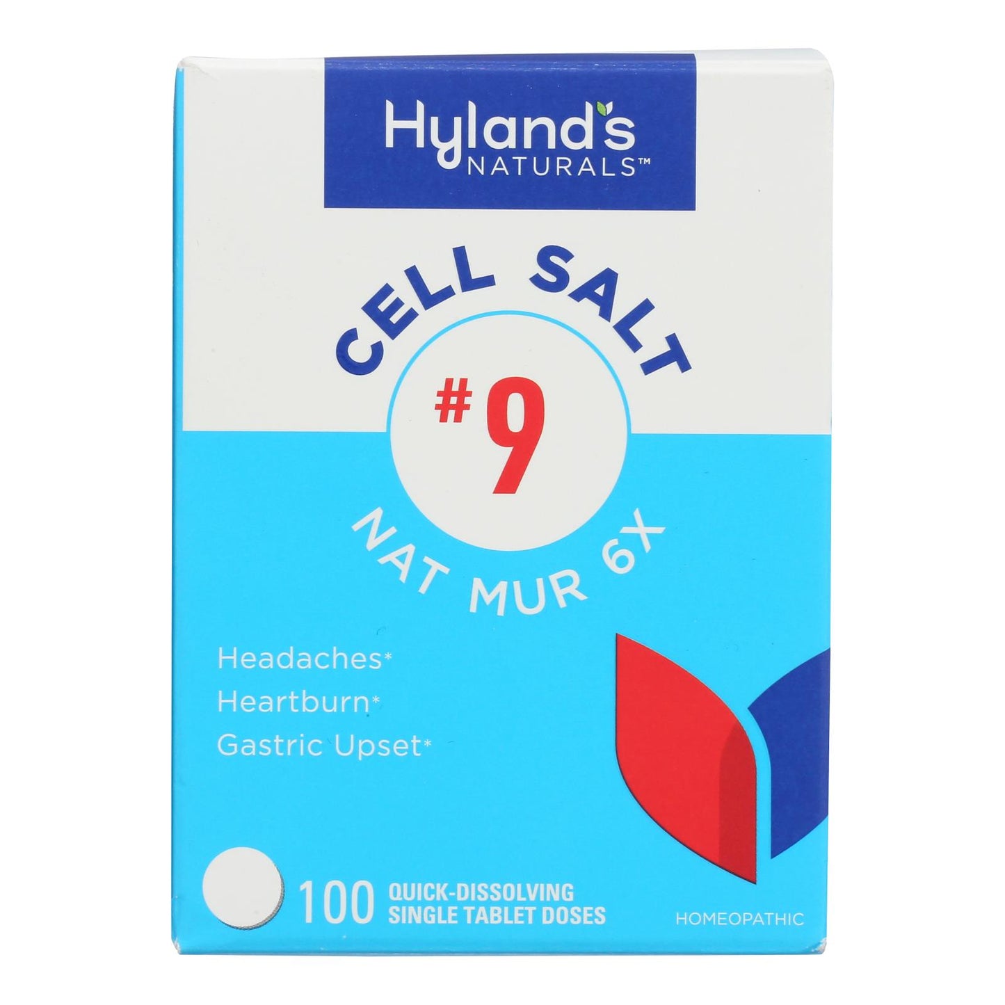 Sales celulares Natural Mur 6x n.° 9 de Hyland's, 1 unidad, 100 tabletas