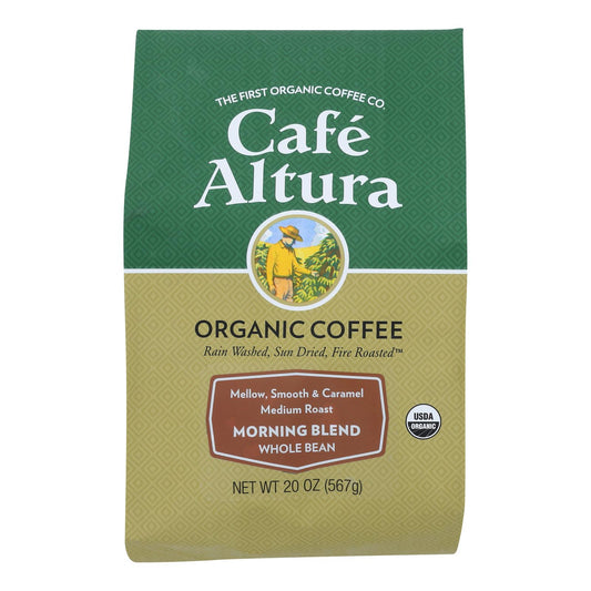 Café Altura Morning Blend tostado claro orgánico, bolsa de 1,25 lb (caja de 6)