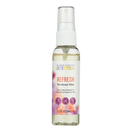 Aura Cacia - Spray refrescante para el entrenamiento - 1 unidad - 2 fz