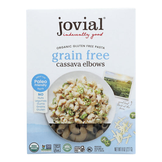 Jovial - Pasta de coditos de yuca orgánica - Caja de 6-8 oz