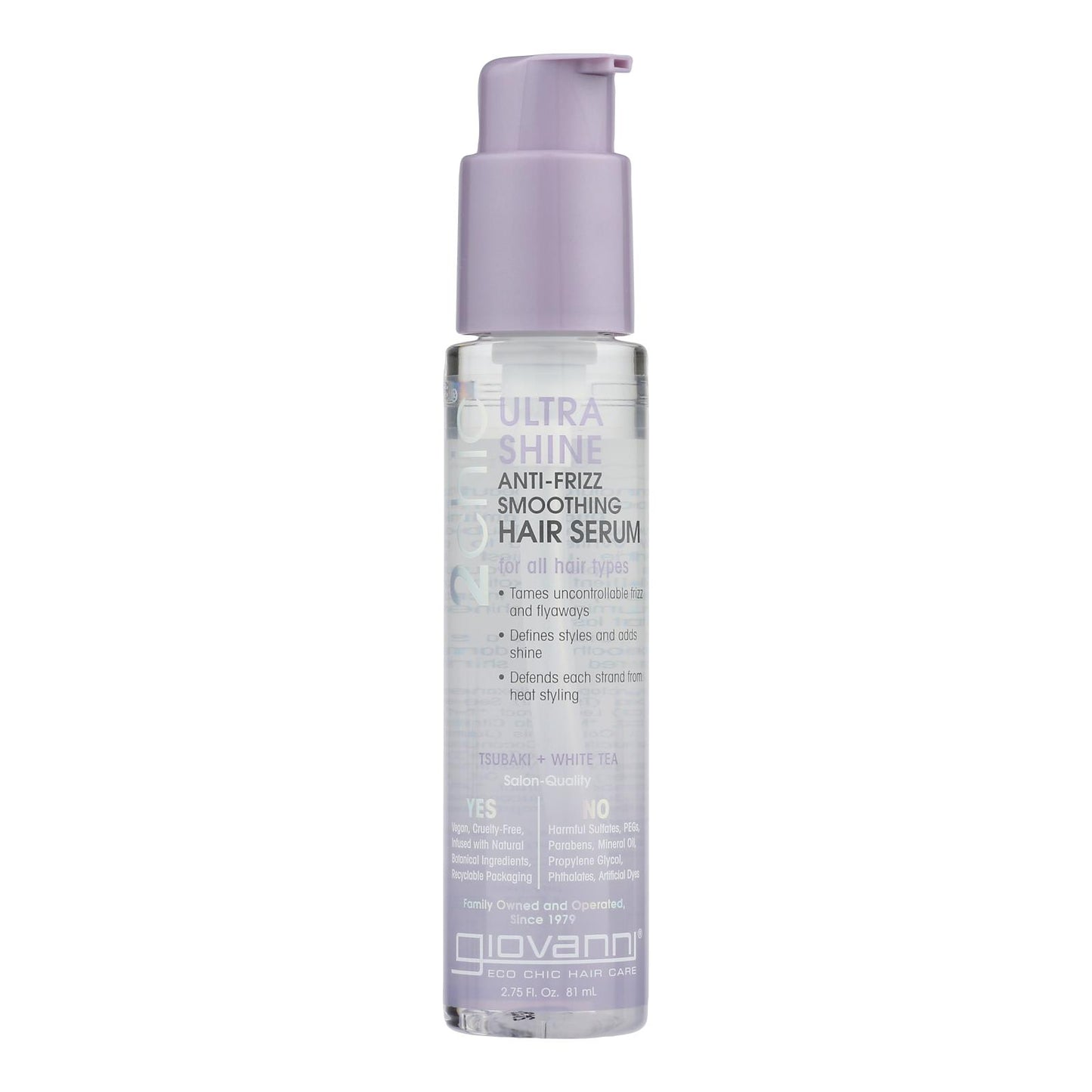 Productos para el cuidado del cabello Giovanni - Serum antifrizz 2chic - 1 unidad - 2,75 fz
