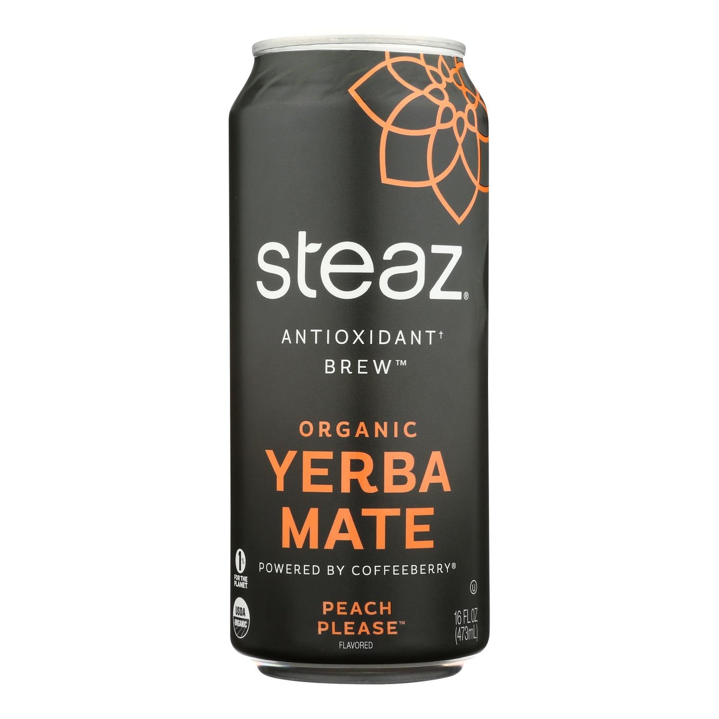 Steaz - Yerba Mate Durazno Por Favor - Caja De 12-16 Fz