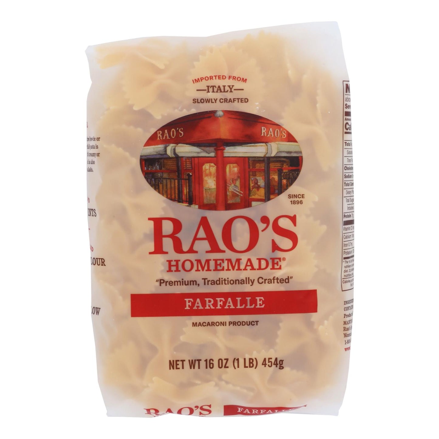 Rao's - Pasta Farfalle - Caja de 6-16 Oz