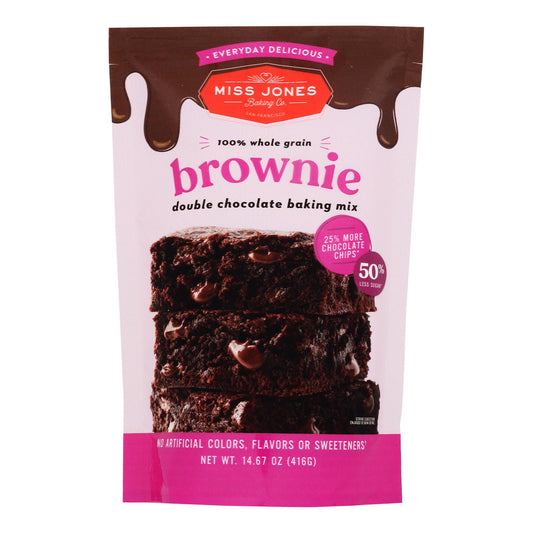 Miss Jones Baking Co - Todos los DLC Chocolate Browne - Caja de 6 - 14,67 oz