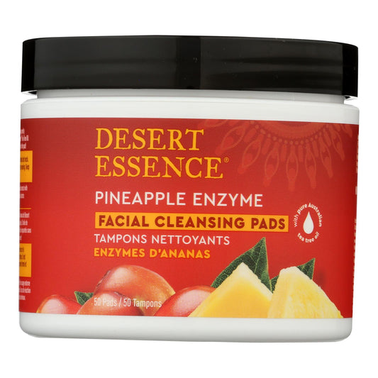 Desert Essence - Almohadilla limpiadora Pineap Enzy - 1 unidad - 50 unidades