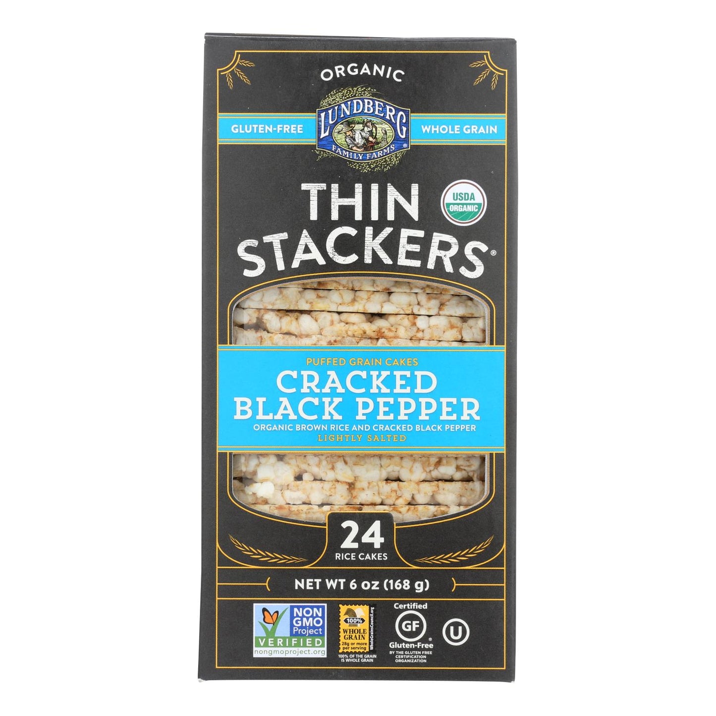 Lundberg Family Farms - Arroz Ck Black Pepp Thin - Caja de 6-6 oz