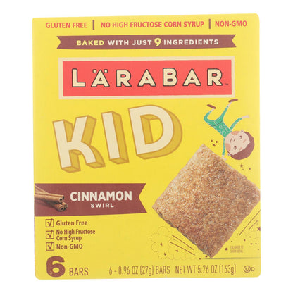 Larabar - Bar Kids Cinnamon Swirl - Caja de 8 - 6/0,96 oz