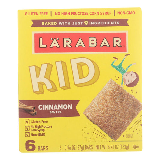 Larabar - Bar Kids Cinnamon Swirl - Caja de 8 - 6/0,96 oz