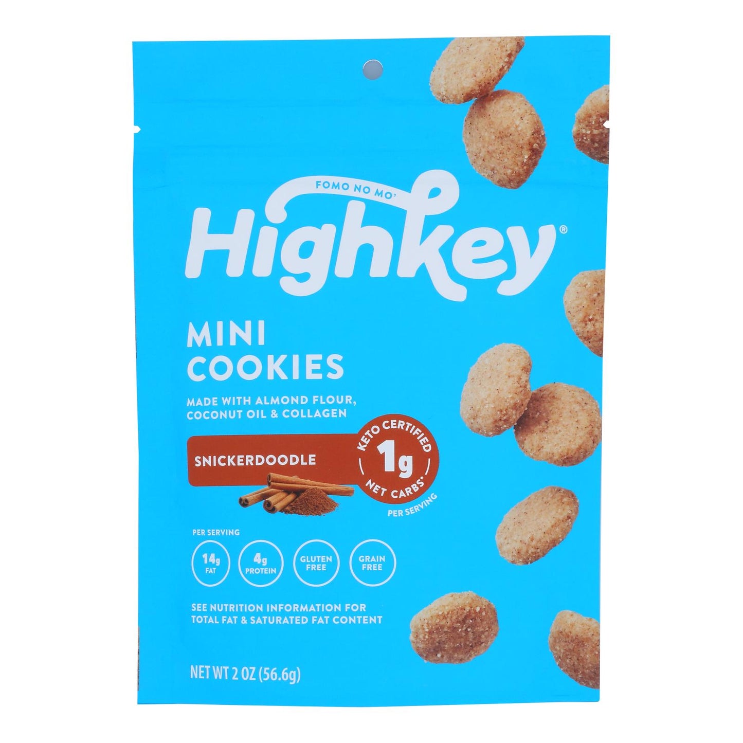 High Key - Galletas Snickerdoodle Keto - Caja de 6 - 2 oz