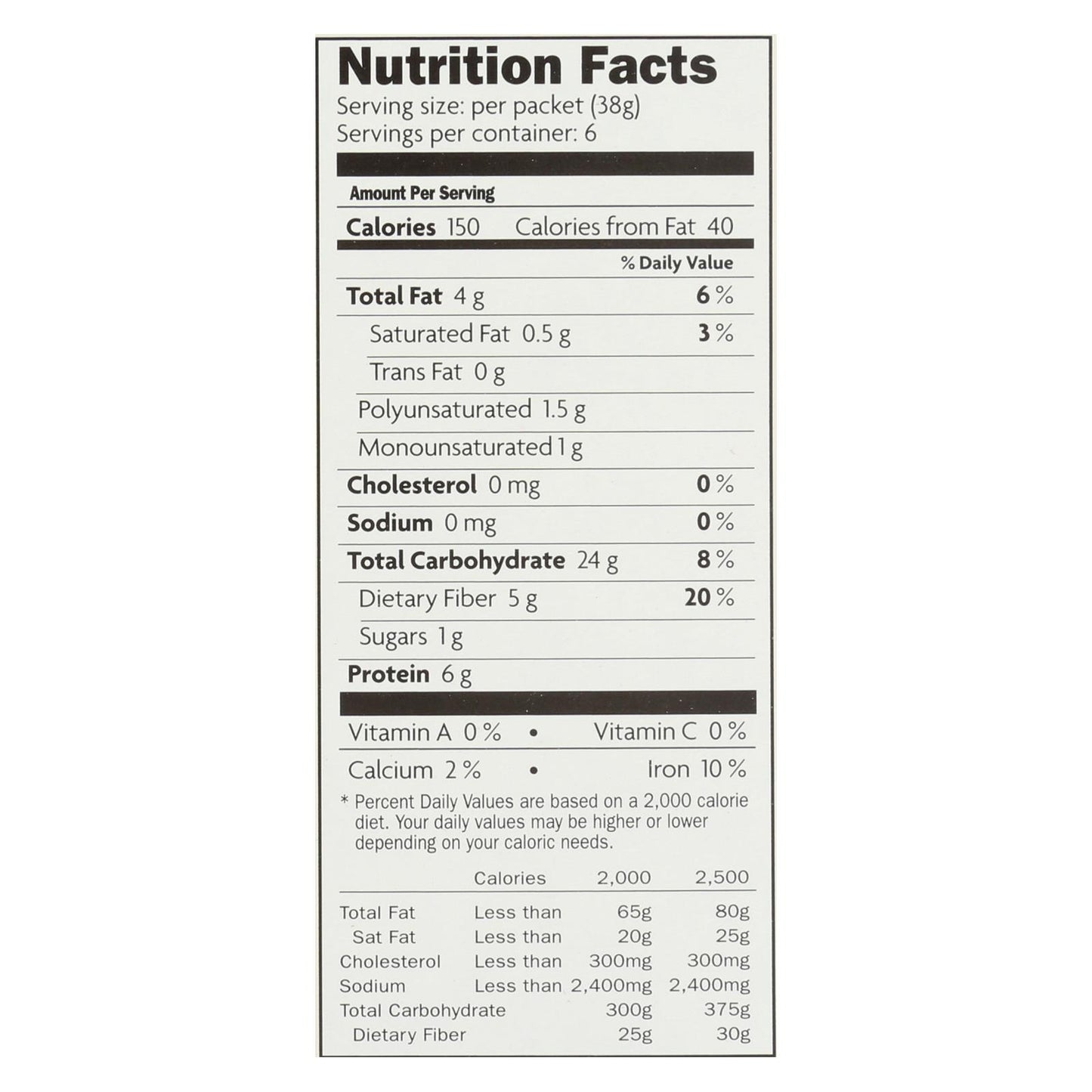 Nature's Path 有机 Qi'a 超级食品热燕麦片 - 肉桂南瓜籽 - 6 盒 - 8 盎司。