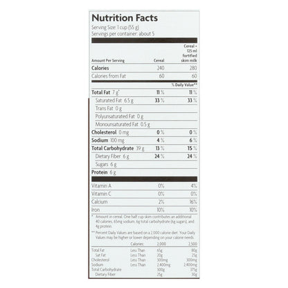 Copos de avena orgánicos Qi'a Superflakes de Nature's Path, sabor a cacao y coco, caja de 12, 10 oz.