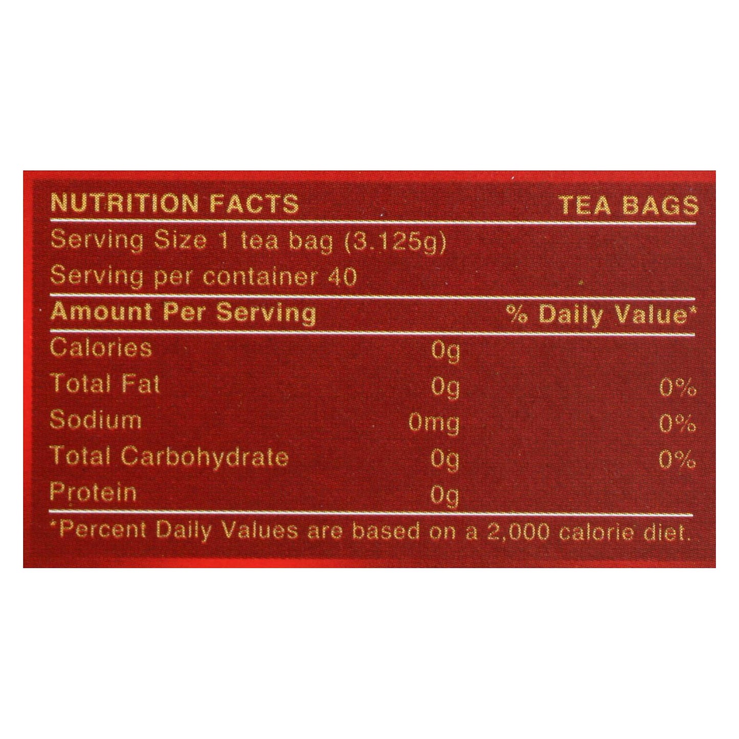 Barry's Tea - Tea - Gold Blend - Case Of 6 - 40 Bags