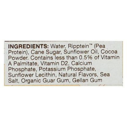 Chocolate aséptico de origen vegetal con proteína de guisante Ripple Foods Ripple - Caja de 4 - 4/8 Fz