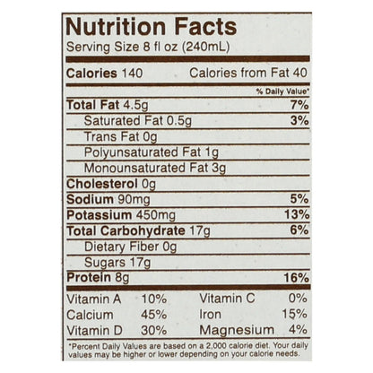 Chocolate aséptico de origen vegetal con proteína de guisante Ripple Foods Ripple - Caja de 4 - 4/8 Fz