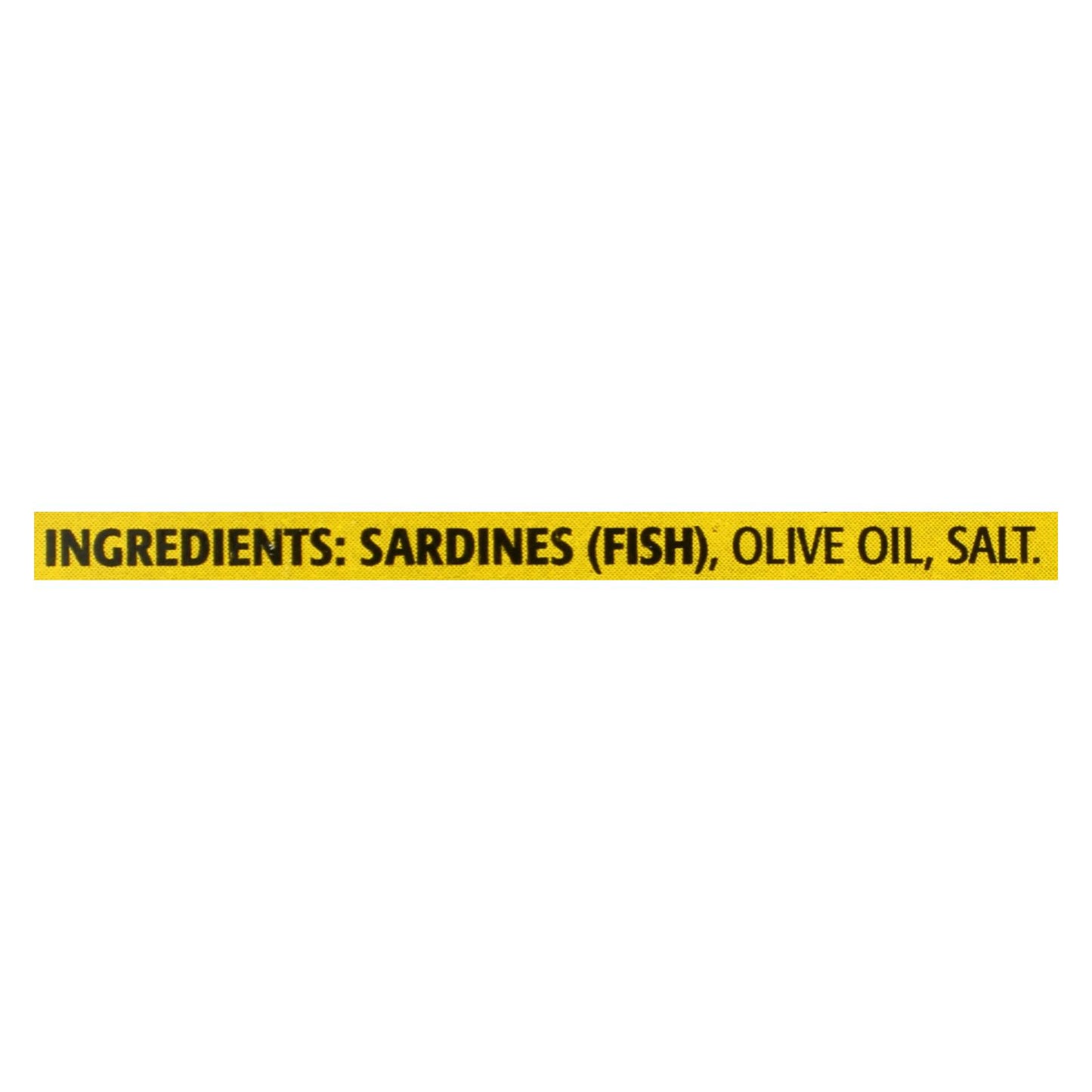 Season Brand Sardines In Pure Olive Oil - Salt Added - Case Of 12 - 4.375 Oz.