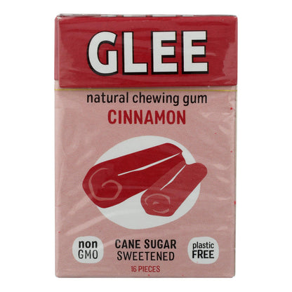 Chicle Glee Gum - Canela - Caja de 12 - 16 piezas