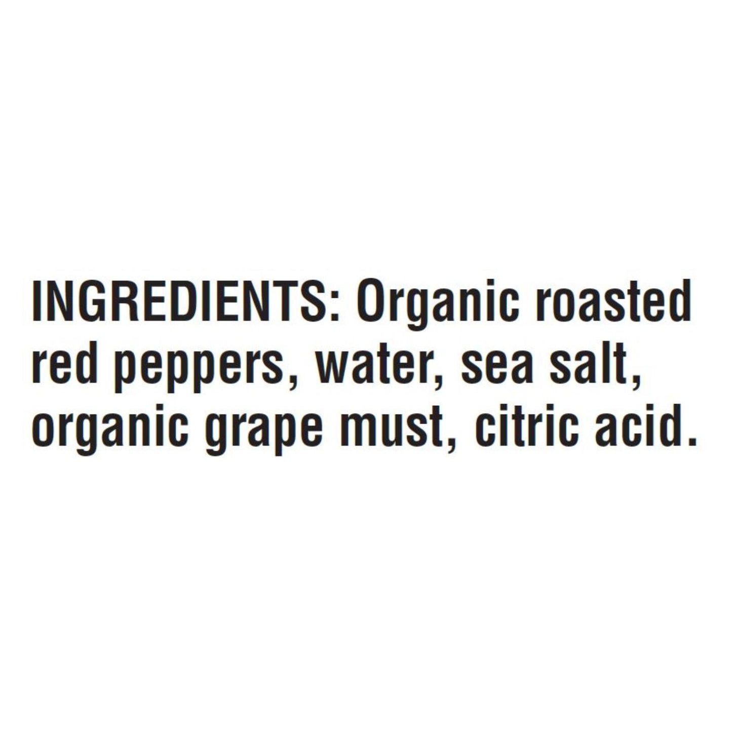 Pimientos rojos gourmet asados ​​al fuego orgánicos mediterráneos - Caja de 12 - 16 oz