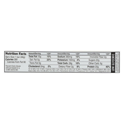 Barra de chocolate Clif Bar Builder Bar - Mantequilla de maní crujiente - Caja de 12 - 2.4 oz