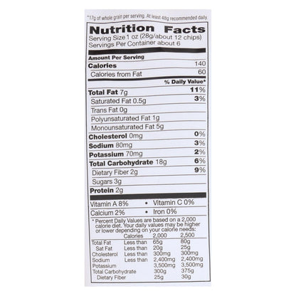 La comida debe tener buen sabor Chips de tortilla de batata - Batata - Caja de 12 - 5,5 oz.