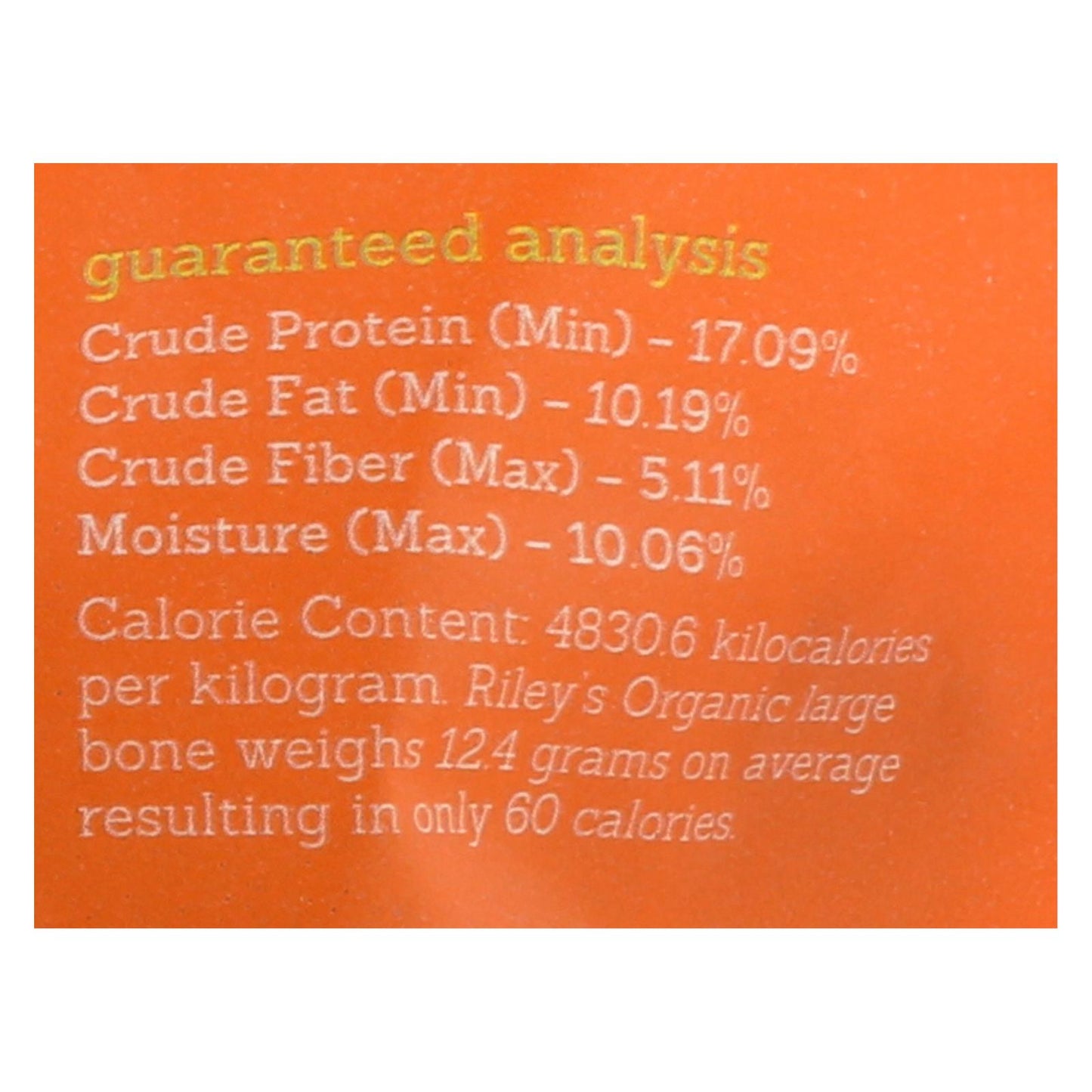 Riley's Organics Organic Dog Treats, Peanut Butter & Molasses Recipe, Large  - Case Of 6 - 5 Oz