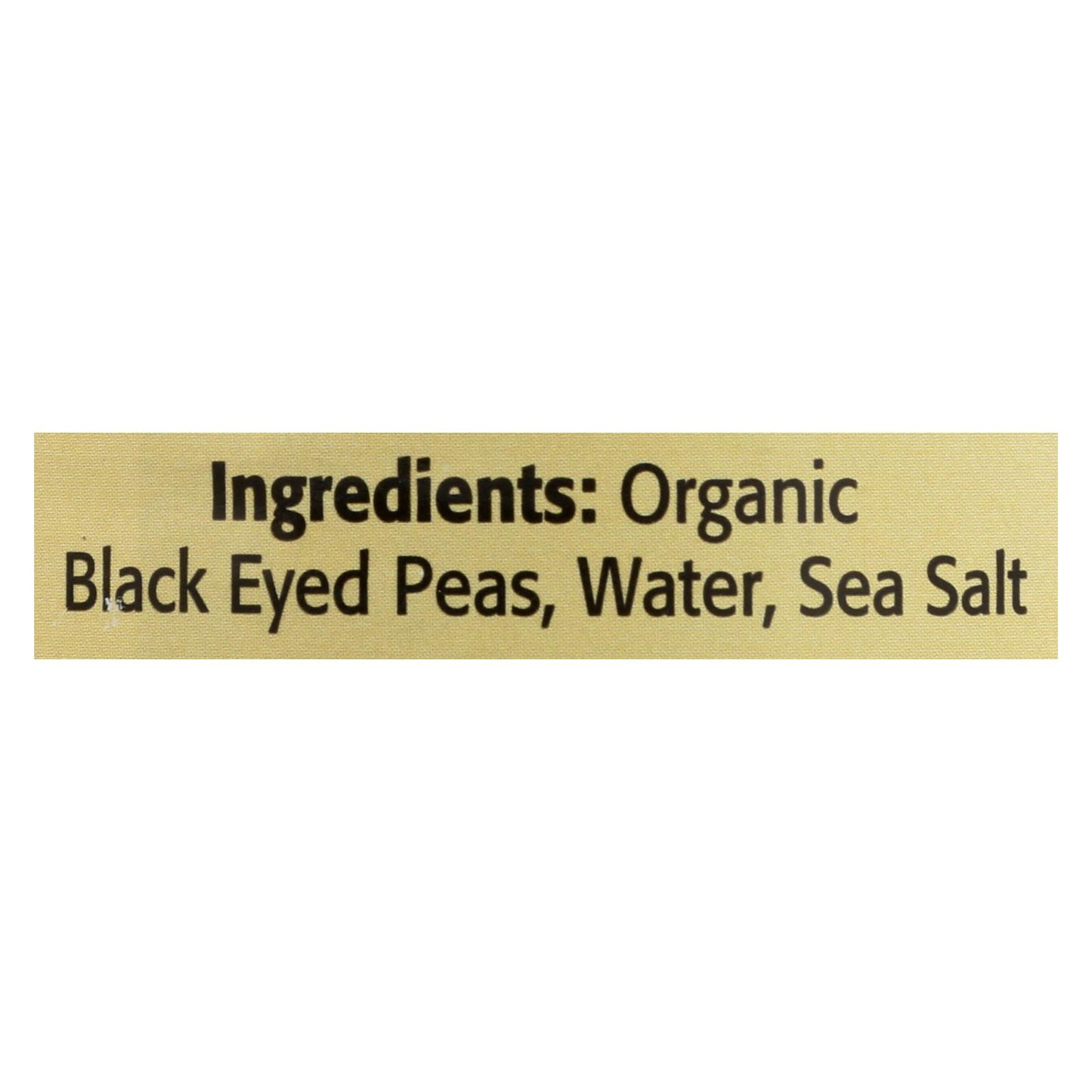 Omena Organics - Peas Black Eyed - Case Of 12 - 15 Oz