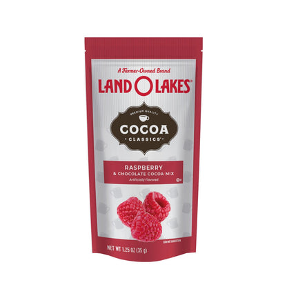 Land O Lakes Cocoa Classic Mix - Raspberry And Chocolate - 1.25 Oz - Case Of 12