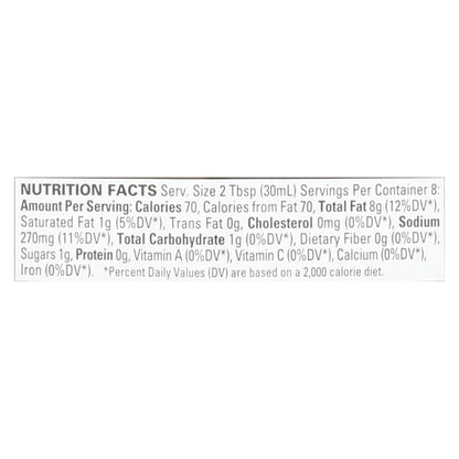 Organic Ville Miso Ginger Organic - Vinagreta - Caja de 6 - 8 Fl Oz.