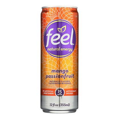 Siente la energía natural - Bebida energética Mngo Pssnfrt - Cs de 12-12 Fz