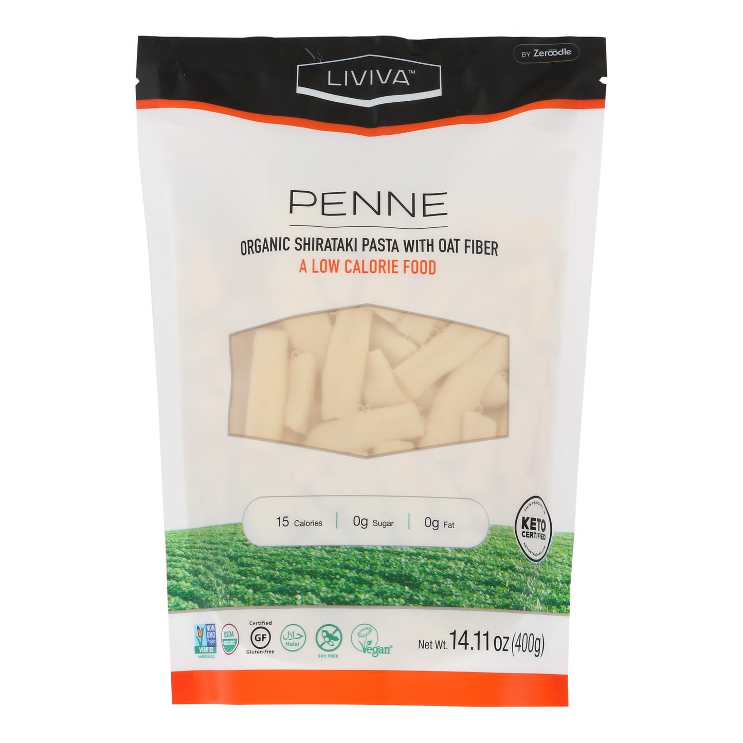 Liviva - Penne Shiratki - Caja de 6 - 14,11 oz