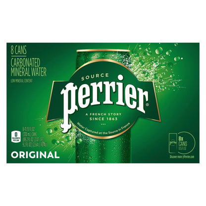 Perrier - Agua mineral con gas original - Caja de 3-8/11,15 oz