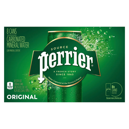 Perrier - Agua mineral con gas original - Caja de 3-8/11,15 oz