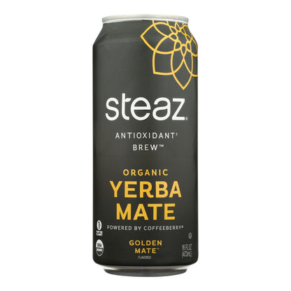 Steaz - Yerba Mate Gold Mate - Caja De 12-16 Fz