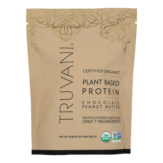 Truvani - Proteína en polvo con sabor a mantequilla de maní y chocolate - 1 unidad - 12,88 oz