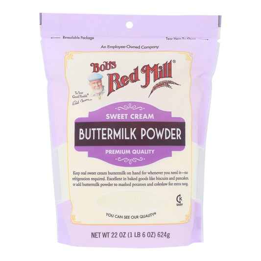 Bob's Red Mill - Leche en polvo con suero de leche - Caja de 4 - 22 oz