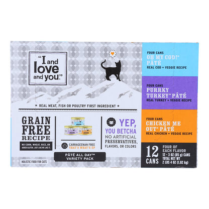 Alimento holístico para gatos I And Love And You - Caja de 4 - 12/3 oz