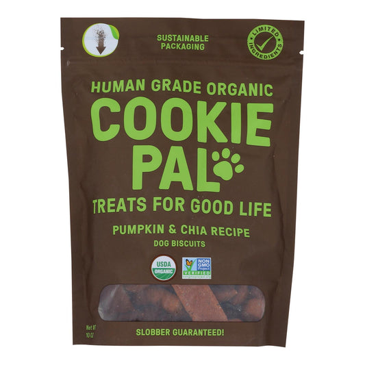 Cookie Pal - Golosina para perros Pmpkm Chia - Caja de 4 de 10 oz