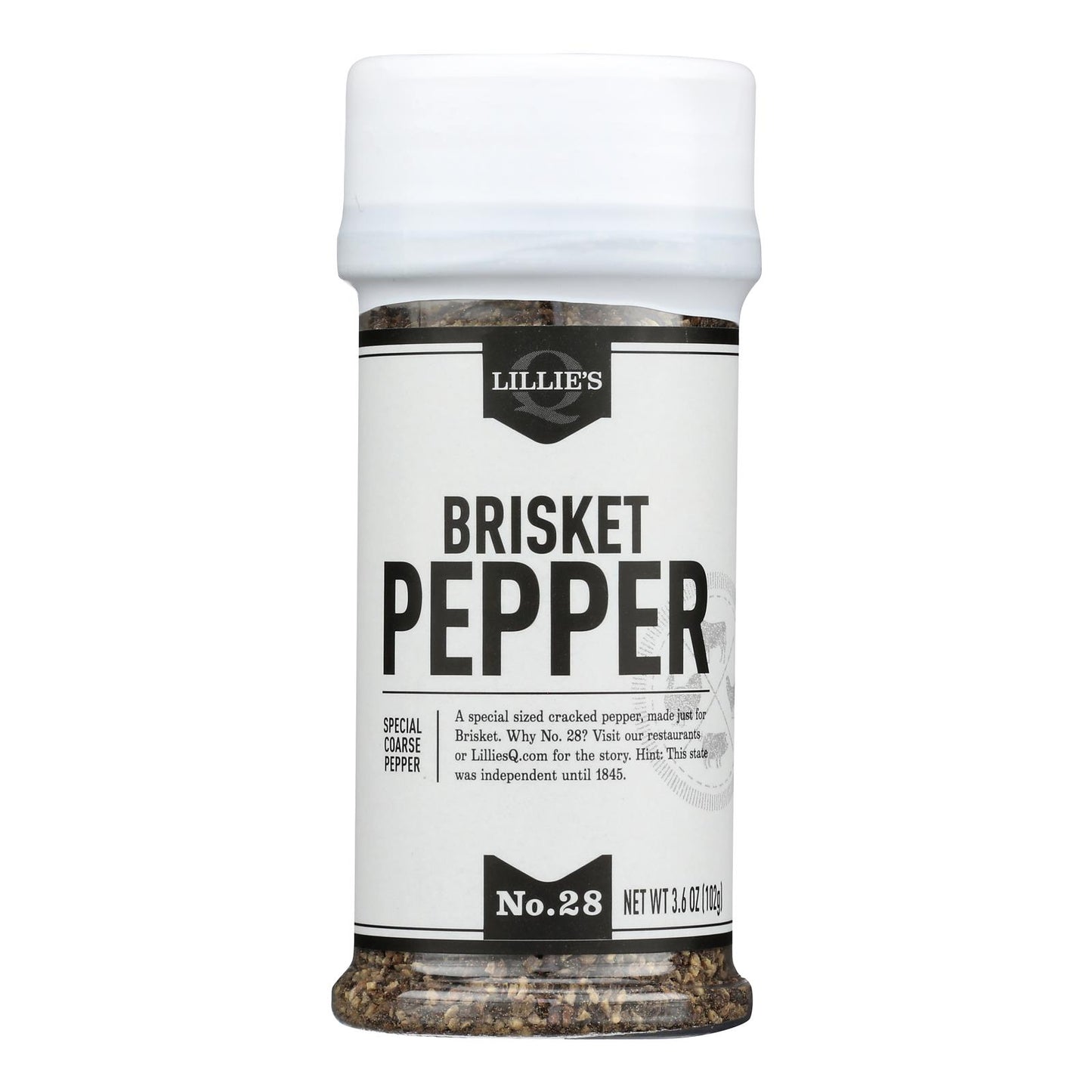 Lillies Q - Rub Brisket Pepper - Case Of 6-3.6 Oz