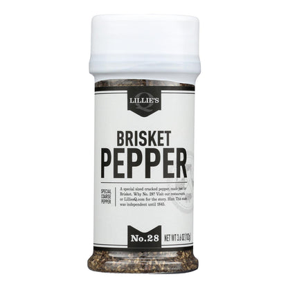 Lillies Q - Rub Brisket Pepper - Case Of 6-3.6 Oz