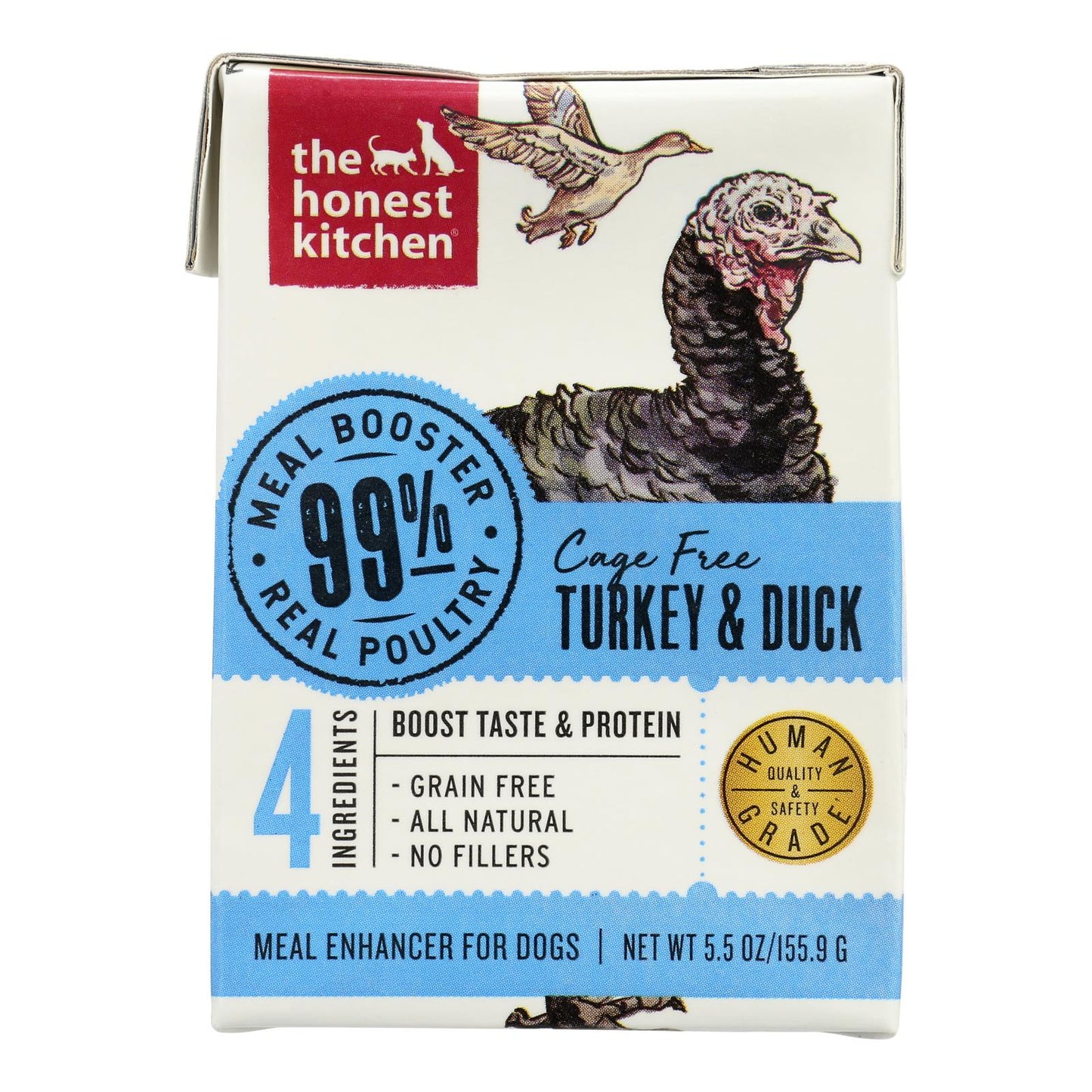 The Honest Kitchen - Alimento potenciador de la alimentación de perros con 99 % de proteína - Caja de 12 unidades de 5,5 oz