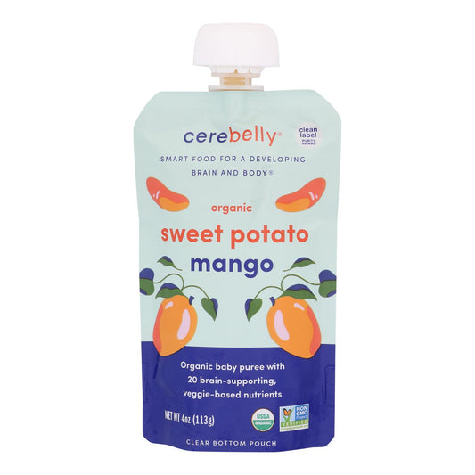 Cerebelly - Puré de batata y mango - Caja de 6 - 4 oz