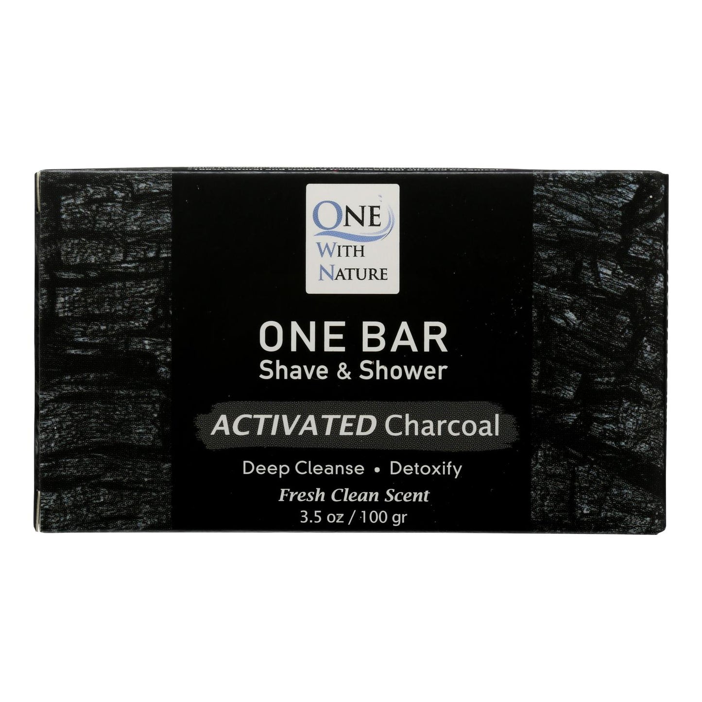 One With Nature - One Bar Actvt Charcoal - Caja de 3 - 3,5 oz