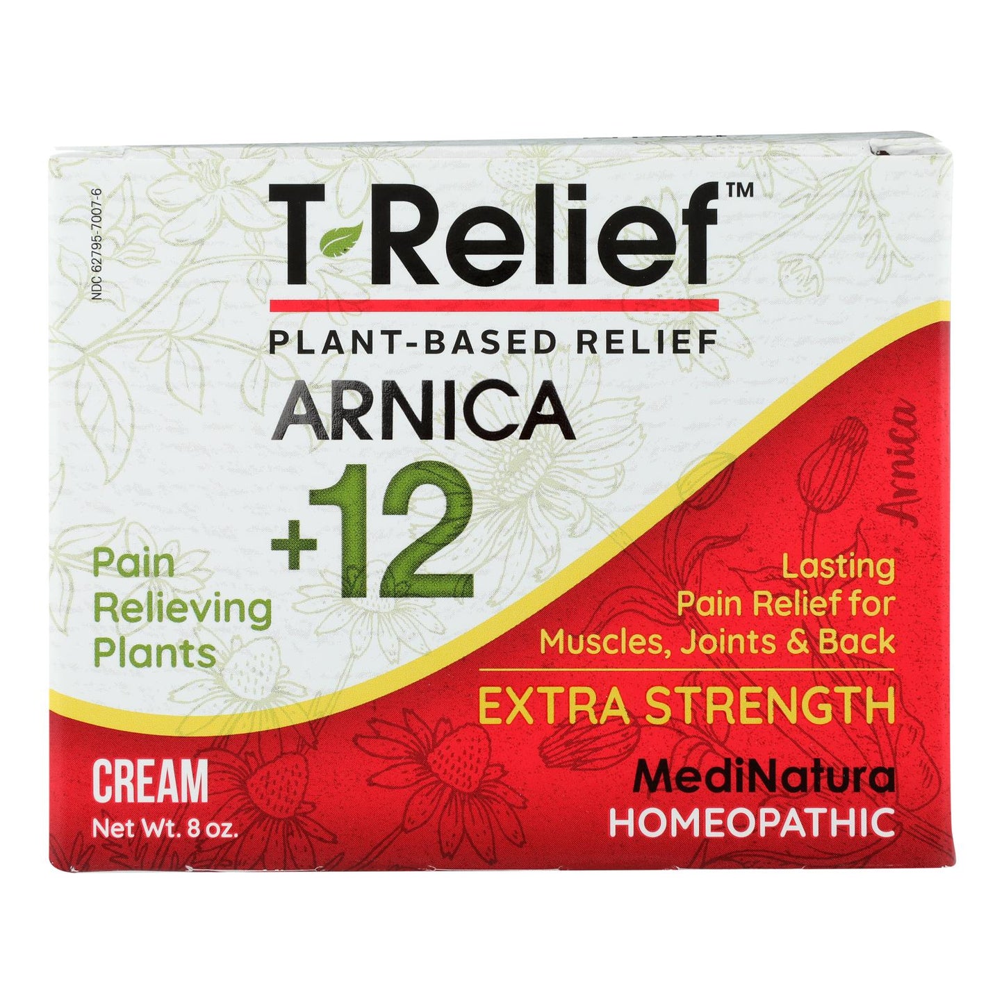 T-relief-medinatura - Crema para aliviar el dolor con extracto de hierba - 1 unidad - 8 oz